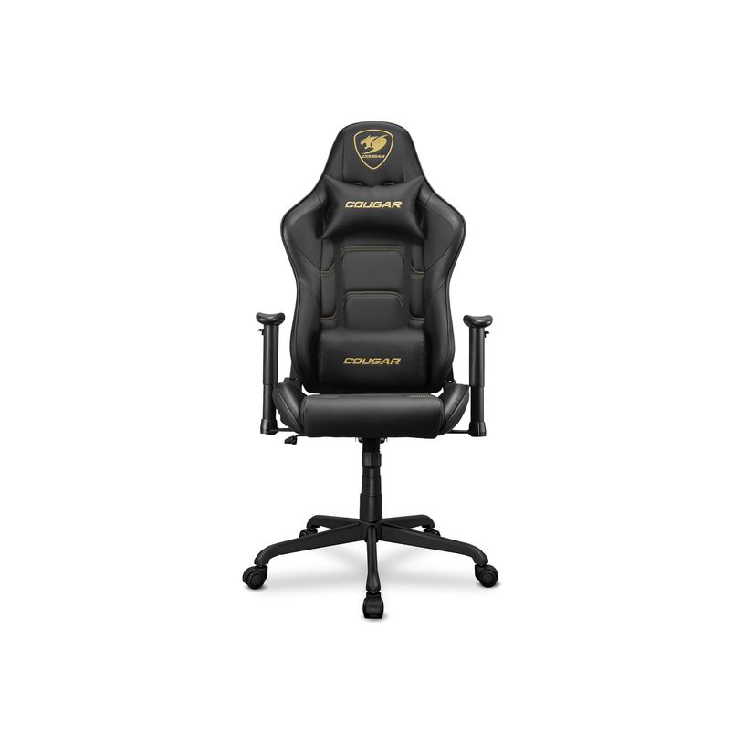 4710483775550-Fauteuil gamer ARMOR ELITE - accoudoirs réglables - appui-tête intégré - noir/or-P_405160590_1-1