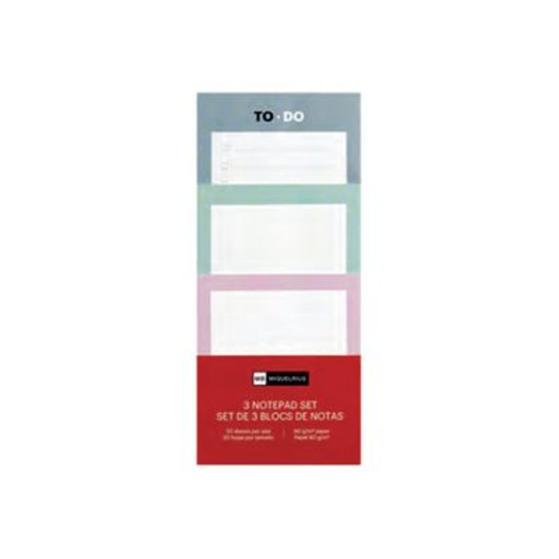 8422593281598-Miquelrius To Do - Notepad set - 90 hojas / 180 páginas - blanco (paquete de 3)-P_405160881_4-0