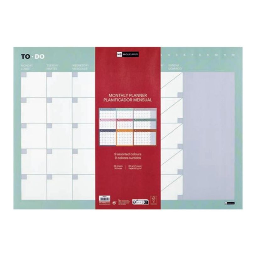 8422593281635-Miquelrius - Planning mensuel - A3 (297 x 420 mm) - 36 feuilles - blanc - disponible en di-P_405160884_2-0