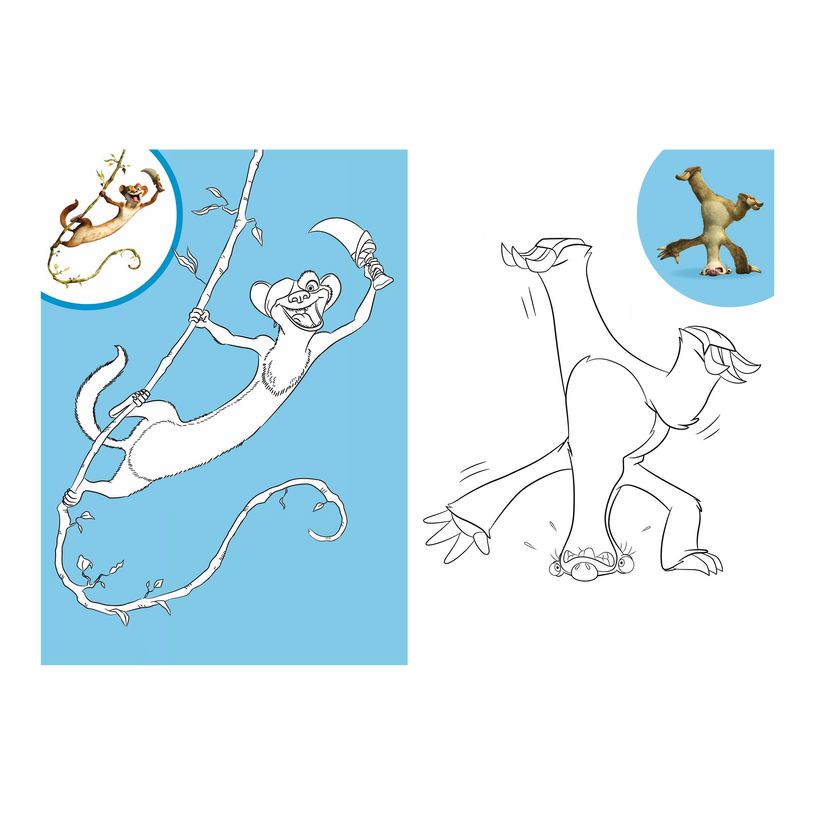 9782017191629-L'Âge de glace - Mes coloriages avec stickers - livre à colorier-P_405160925_1-1