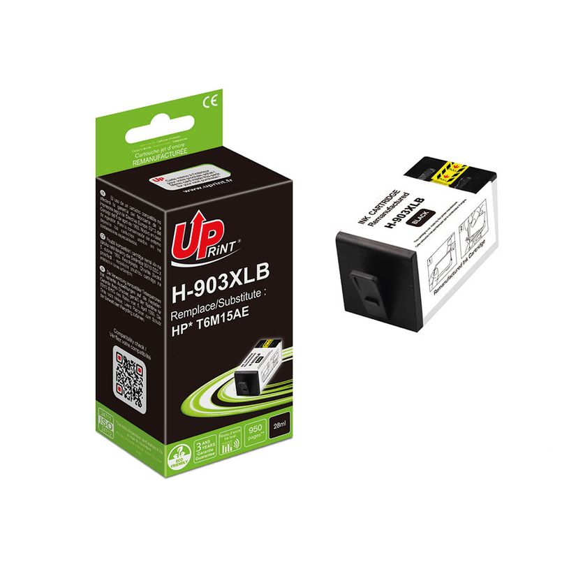 3584770904661-Cartouche remanufacturée HP 903XL - noir - UPrint--2