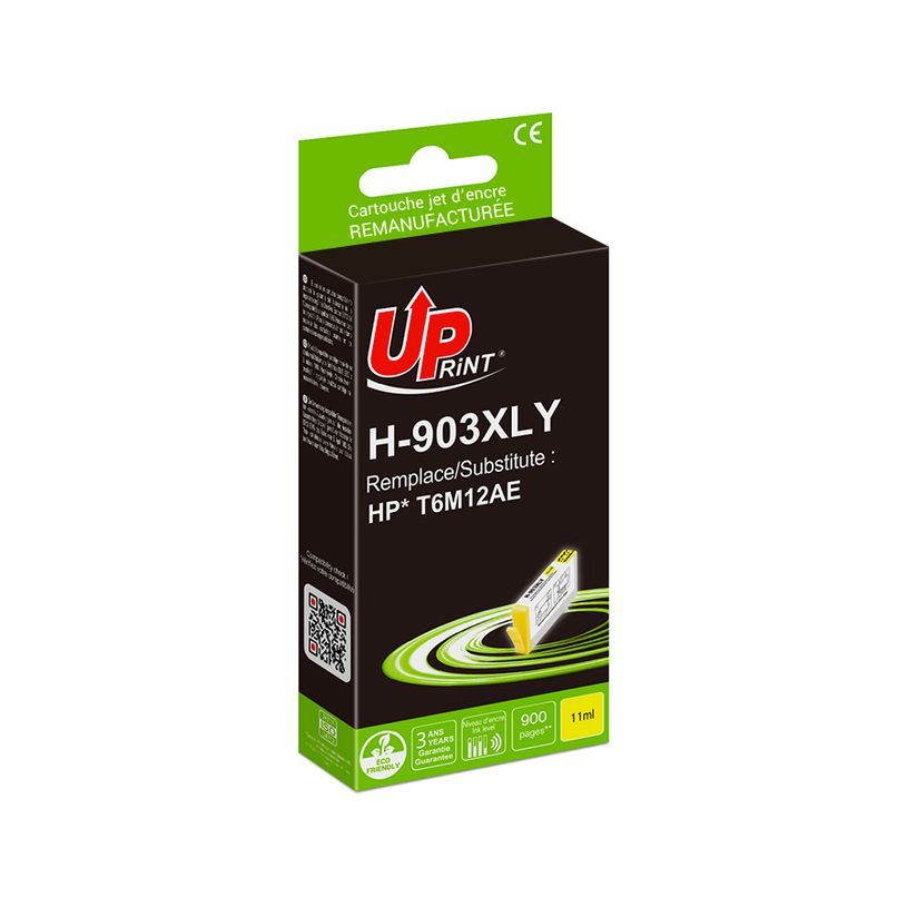 3584770904692-Cartouche remanufacturée HP 903XL - jaune - UPrint--0
