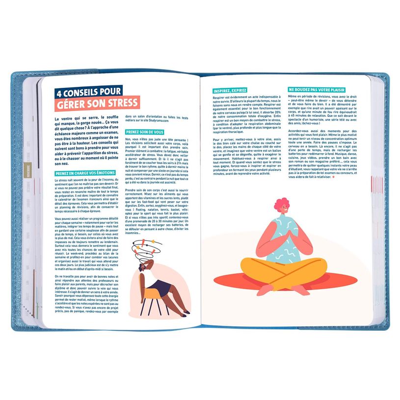 3037920235677-Agenda Studyrama - 1 jour par page - 14 x 20 cm - disponible dans différentes couleurs pastel - Exacom--6