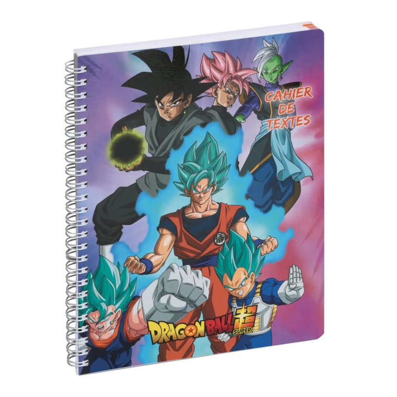 3660942084277-Cahier de textes à spirale Dragon Ball S - 17 x 22 cm - rose - Exacompta--0