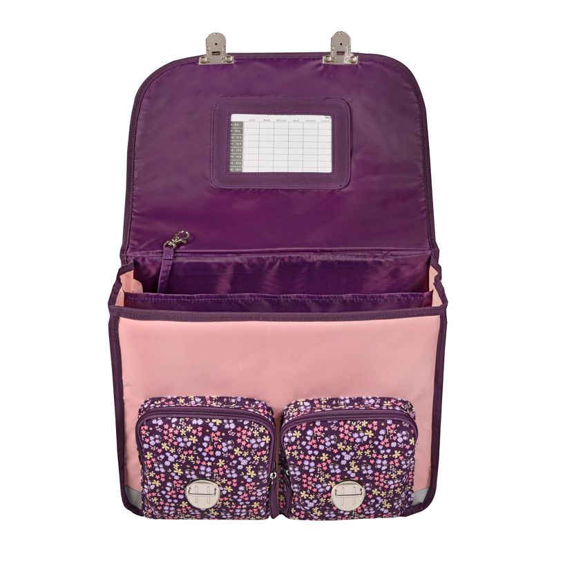 3371010508785-Quo Vadis - Cartable scolaire - Louise & Arthur - Multicolore - 38x30x14 cm - Toile (polyester) - 2 compartiment(s) - Avec bret--1