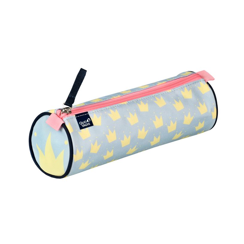 3371010511785-Quo Vadis - Trousse scolaire - Ronde - Louise & Arthur - 23x8x8 cm - Toile (polyester) - 1 compartiment--0