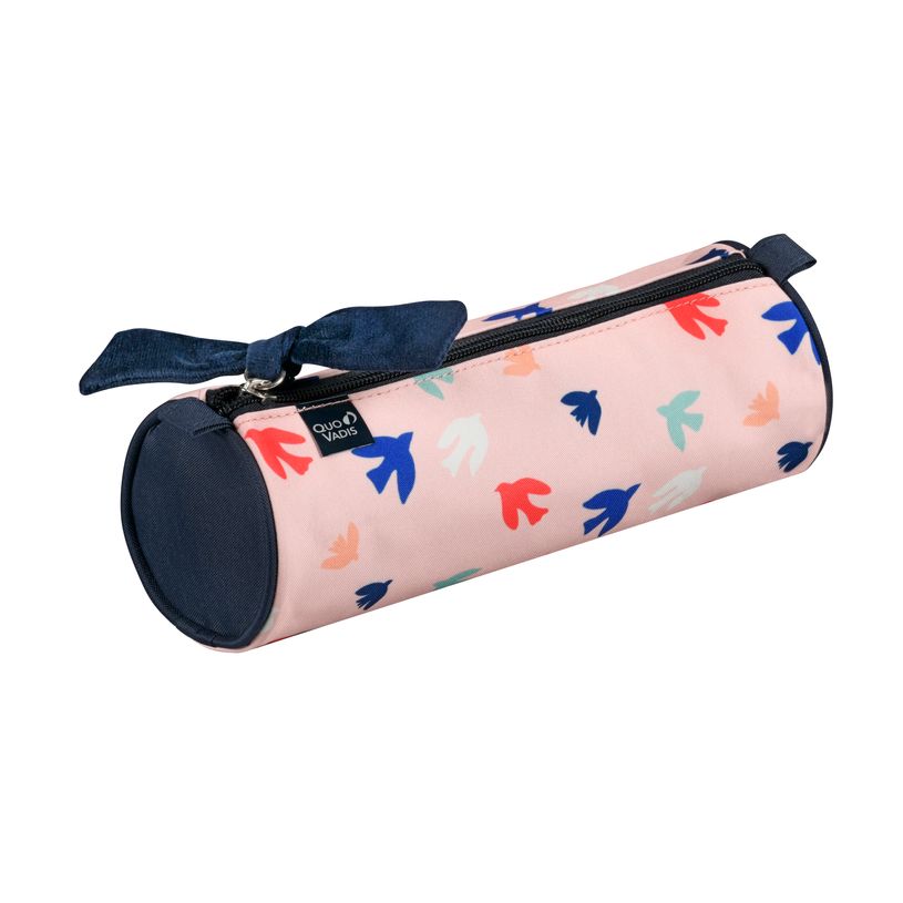 3371010517091-Quo Vadis - Trousse scolaire - Ronde - Sora - 23x8x8 cm - Toile (polyester) - 1 compartiment(s)--1