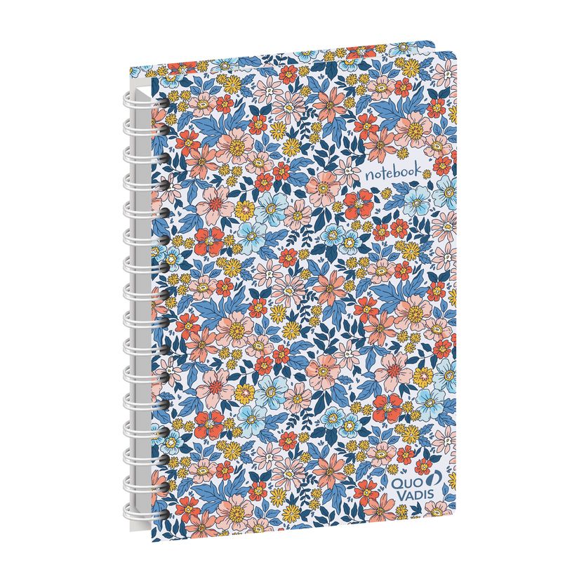 3371010514243-Quo Vadis - Carnet de notes - Spiralé - Daisy - Multicolore - Pages Points (dots) et lignées - 15x21 cm - Papier Clairefontaine blanc - Fabri--0