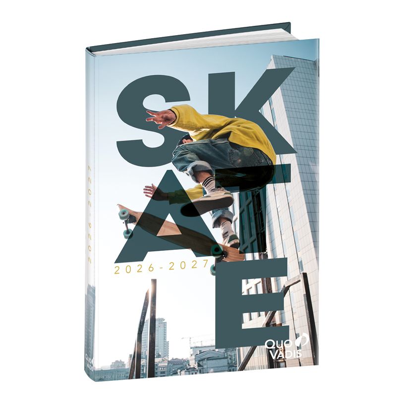 3371010484263-Quo Vadis - Agenda année scolaire - 2026-2027 - Eurotextagenda - Journalier - Multilingue - One Way - Multicolore - 12 mois de août à j--0