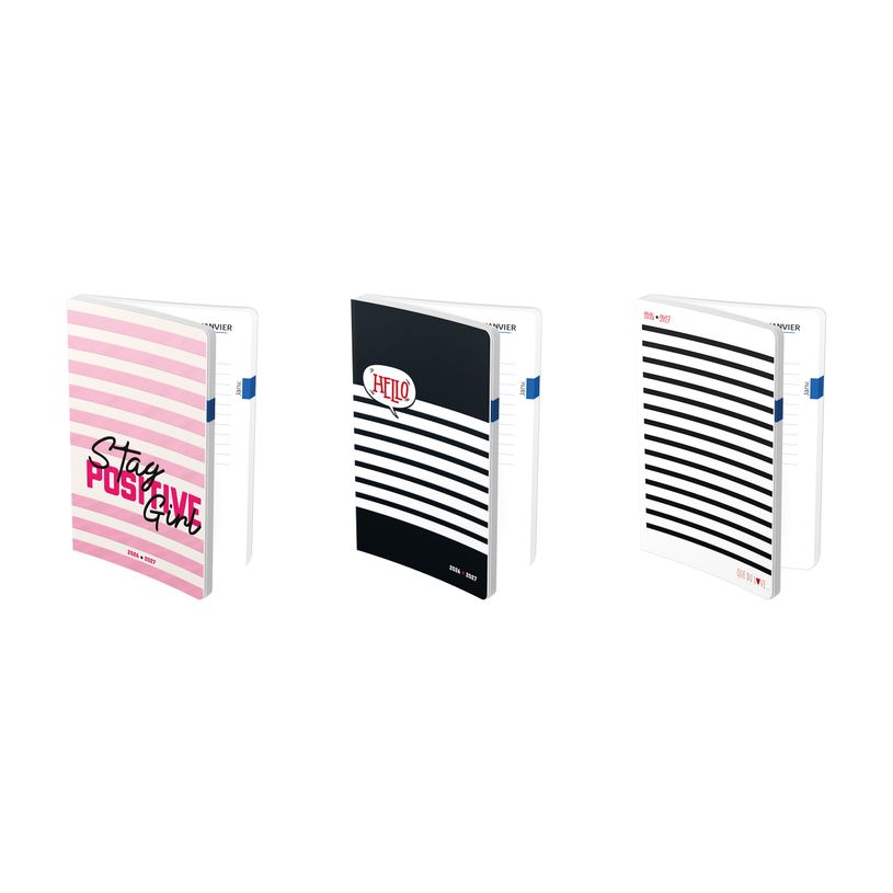 3147280273230-AGENDA MARINIERE - 12x17cm - 3 décors - Hamelin--0