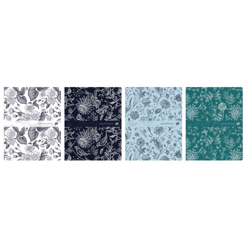 3147280273186-Agenda Oxford Romance 16 mois 21x27cm - Assorti--0