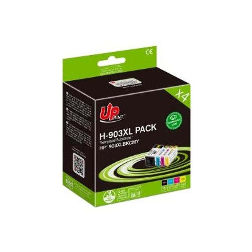 3584770904708-Cartouche remanufacturée HP 903XL - pack de 4 - noir, jaune, cyan, magenta - UPrint-P_405161009_3-3