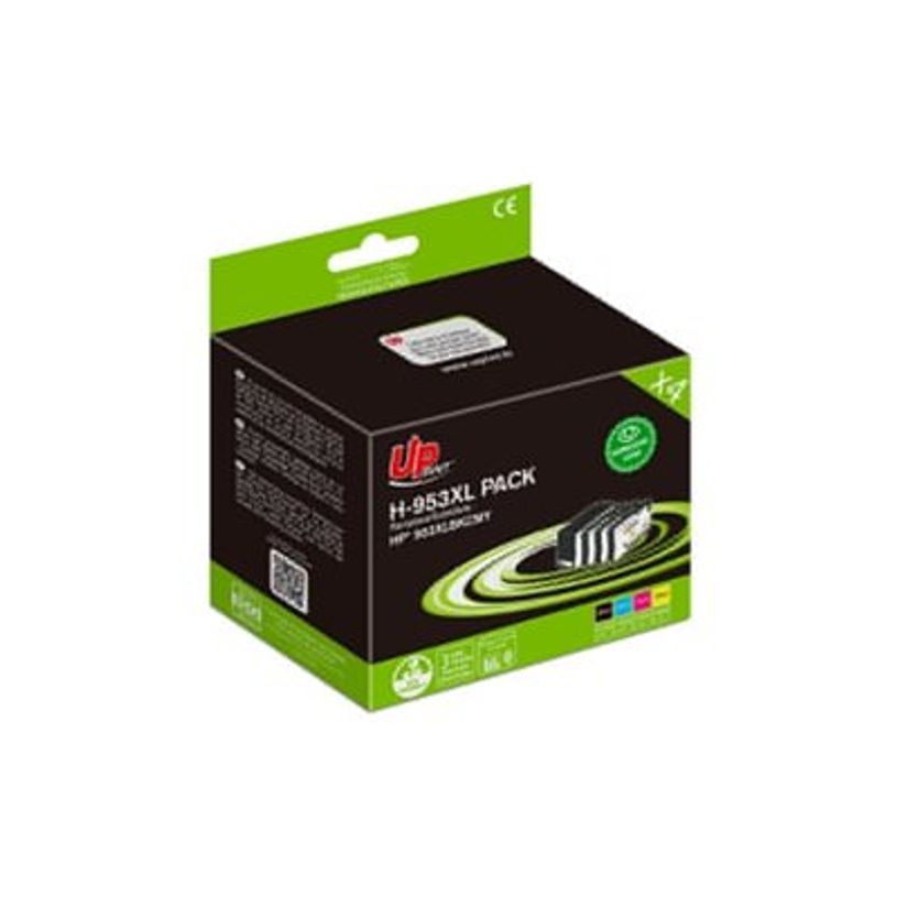 3584770904753-Cartouche remanufacturée HP 953XL - pack de 4 - noir, cyan, magenta, jaune - UPrint-P_405161014_3-3