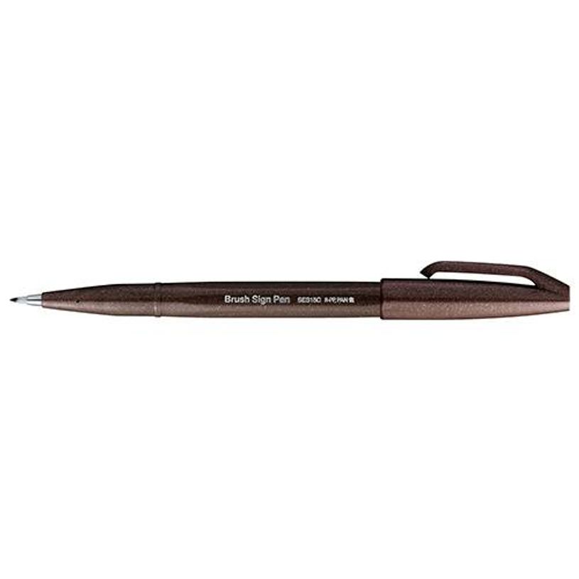 4902506412911-Pentel Arts Brush Sign Pen - Roller - marron foncé-P_405161018_1-0