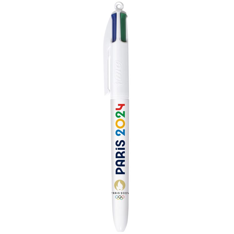 3086123730694-BIC 4 Couleurs JO Paris 2024 - Stylos-Billes Rétractables Pointe moyenne (1,0 mm) - 8 dé-P_405161028_1-0