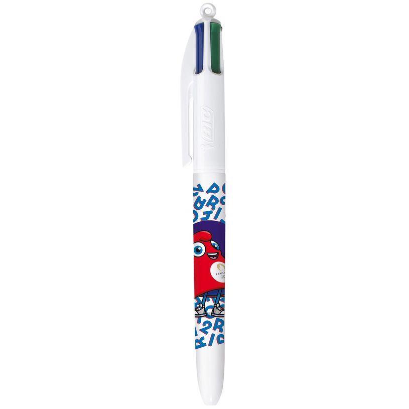 3086123730694-BIC 4 Couleurs JO Paris 2024 - Stylos-Billes Rétractables Pointe moyenne (1,0 mm) - 8 dé-P_405161028_8-7