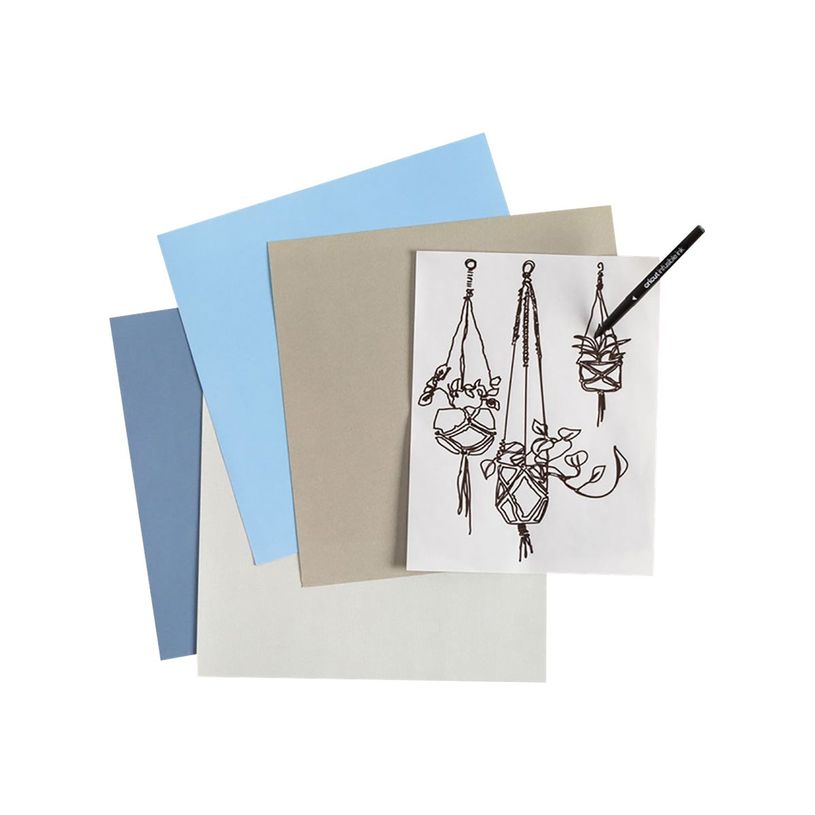 0093573503191-Cricut Infusible Ink Basics - 5 marqueurs - pointe moyenne - noir, cardinal, ultraviolet, -P_405161111_1-1