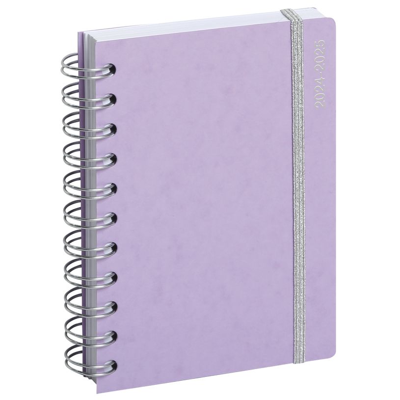 3660942076791-Agenda à spirale Aquarel - 1 jour par page - 10 x 15 cm - mauve - Exacompta-P_405161215_5-0