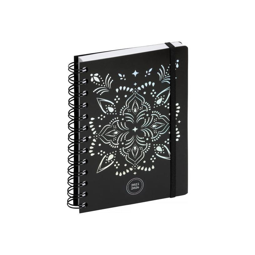 3660942084116-Agenda à spirale Shiny - 1 jour par page - 12 x 17 cm - fleurs - Exacompta-P_405161256_8-7