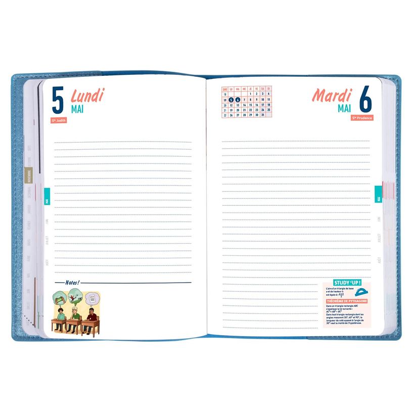 3037920235677-Agenda Studyrama Pastel - 1 jour par page - 14 x 20 cm - disponible dans différentes coul-P_405161263_8-7