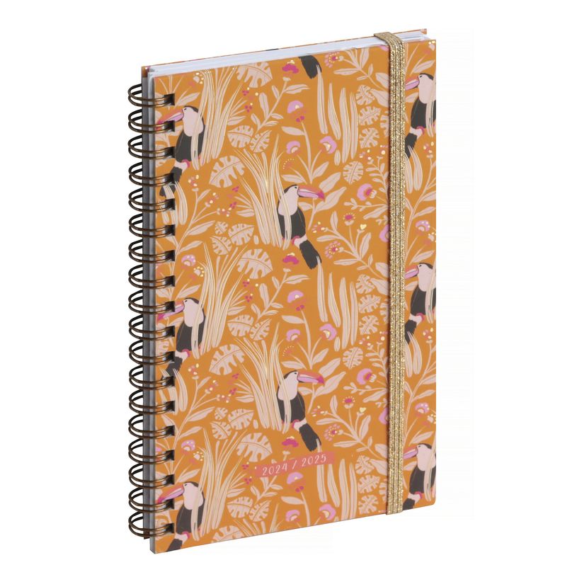 3660942084758-Agenda de poche spiralé Color Design - 1 semaine sur 2 pages - 9 x 16 cm - toucan - Exaco-P_405161276_1-0