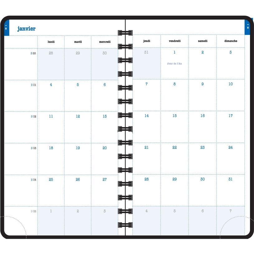 3660942084765-Agenda de poche spiralé Color Design - 1 semaine sur 2 pages - 9 x 16 cm - feuilles - Exa-P_405161277_3-2