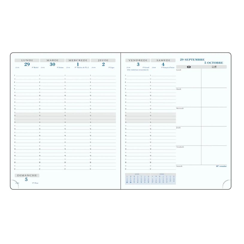 3660942085038-Agenda de bureau Canvas - 1 semaine sur 2 pages - 18,5 x 22,5 cm - disponible dans différ-P_405161297_4-3