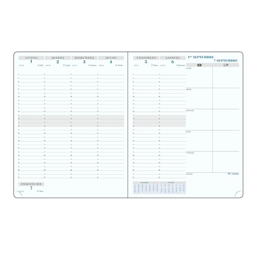 3660942081504-Recharge pour agenda SAS 27 - 1 semaine sur 2 pages - 21 x 27 cm - Exacompta-P_405161300_1-0