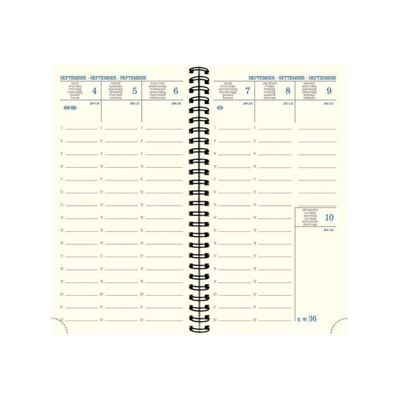 3660942084673-Agenda de poche spiralé 16 mois Casual - 1 semaine sur 2 pages - 9 x 16 cm - bleu foncé -P_405161305_3-3