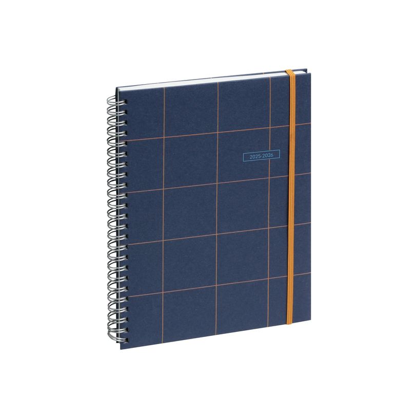 3660942084673-Agenda de poche spiralé 16 mois Casual - 1 semaine sur 2 pages - 9 x 16 cm - bleu foncé -P_405161305_4-2