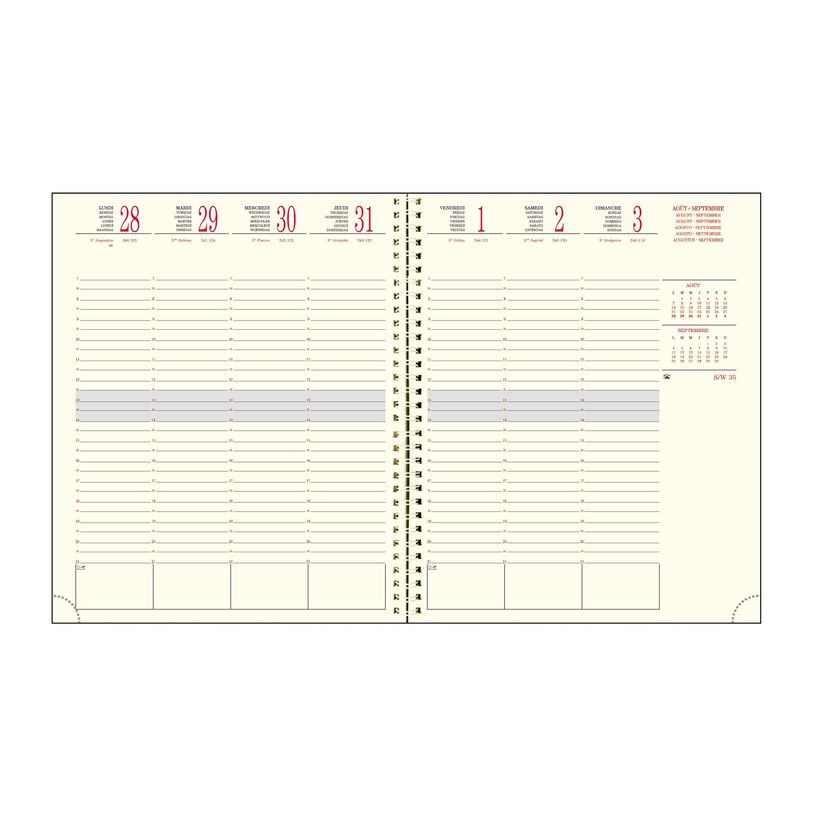 3660942084536-Agenda de bureau spiralé 16 mois Kaa - 1 semaine sur 2 pages - 18,5 x 22,5 cm - disponible dans dif-P_405161330_4-3