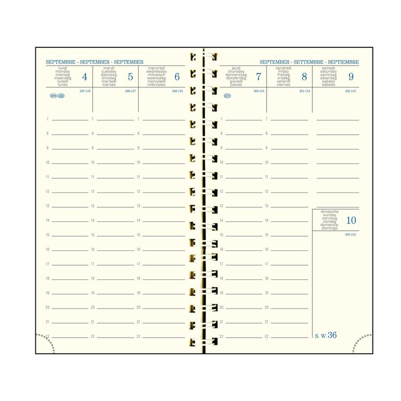 3660942084321-Agenda de poche spiralé 16 mois Capucine - 1 semaine sur 2 pages - 9 x 16 cm - bleu - Exa-P_405161331_2-1