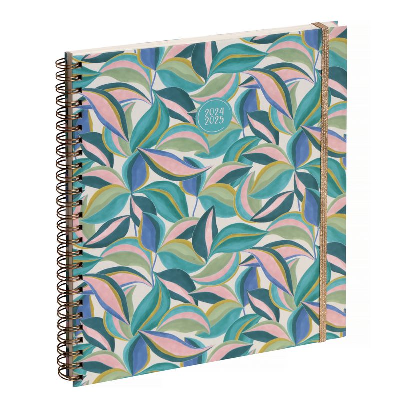 3660942084383-Agenda de bureau spiralé 16 mois Capucine - 1 semaine sur 2 pages - 18,5 x 22,5 cm - bleu-P_405161337_1-0