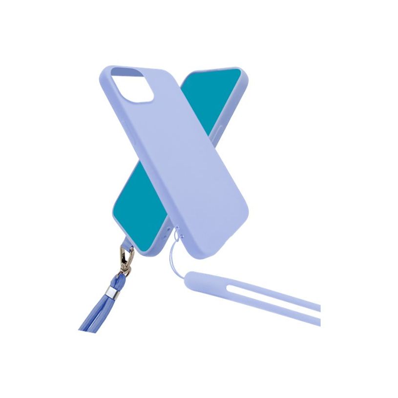 3701263523387-JAYM POP - Coque de protection + tour de cou + dragonne pour iPhone XR - mauve -P_405161669_1-0