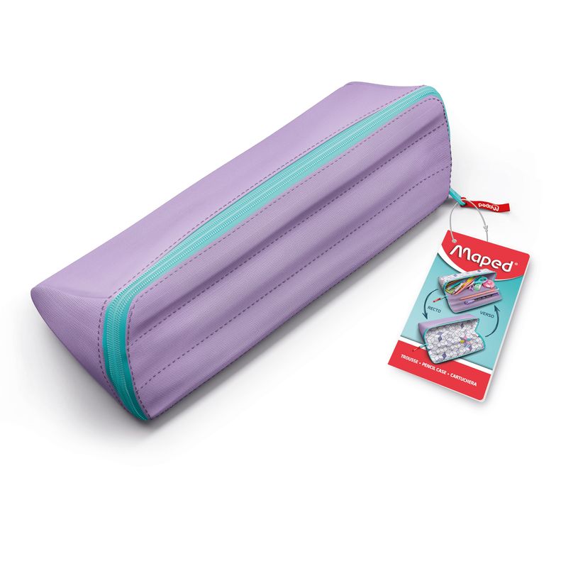 3154149319107-Maped - Trousse à ouverture XXL Pastel 1 compartiment - violet clair - réversible et per-P_405161801_2-0