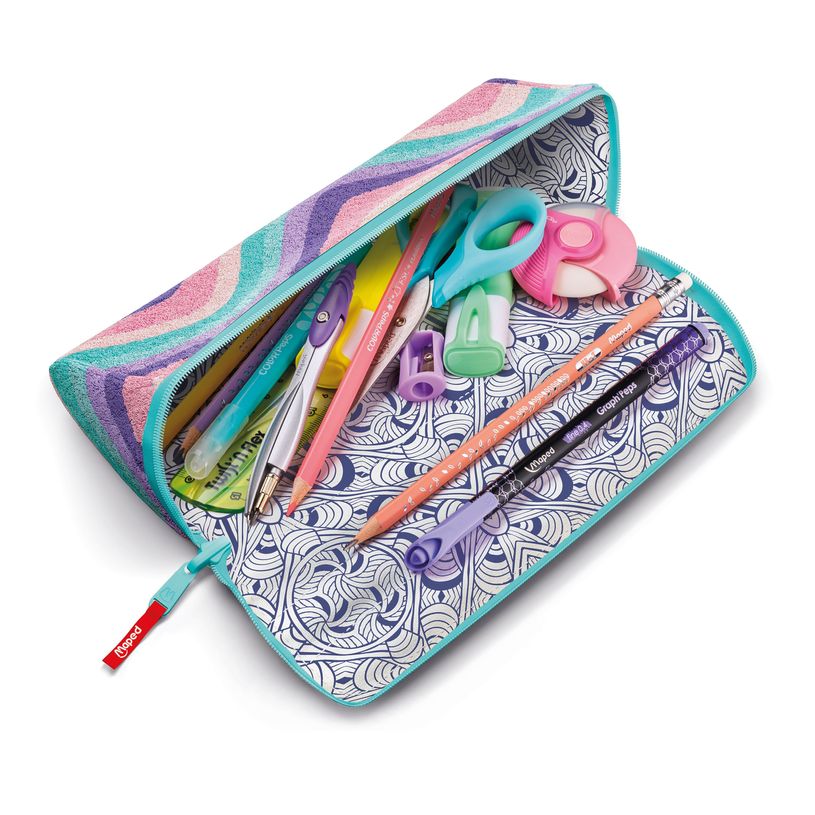 3154149319138-Maped - Trousse à ouverture XXL Pastel 1 compartiment - softy wave - réversible et perso-P_405161804_3-1