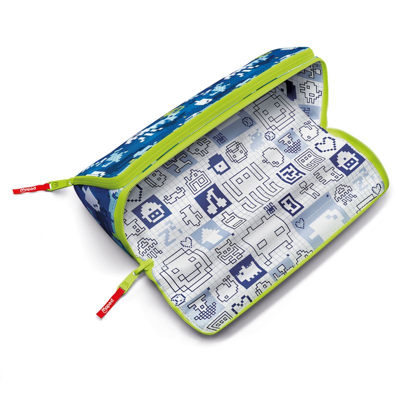 3154149328048-Maped - Trousse à double ouverture XXL Pattern 1 compartiment - pixel bleu - réversible-P_405161806_4-0