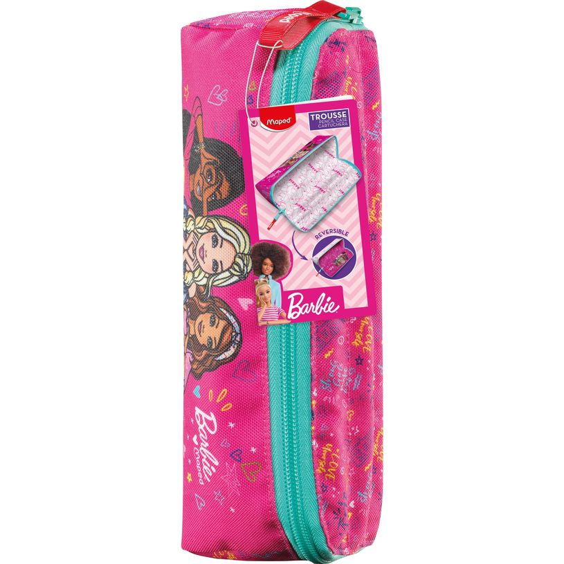 3154149319152-Maped Licence Barbie - Trousse à ouverture XXL - rose-P_405161807_3-0