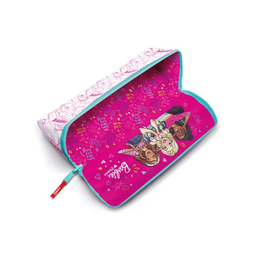 3154149319152-Maped Licence Barbie - Trousse à ouverture XXL - rose-P_405161807_4-5