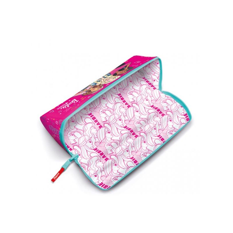 3154149319152-Maped Licence Barbie - Trousse à ouverture XXL - rose-P_405161807_5-2