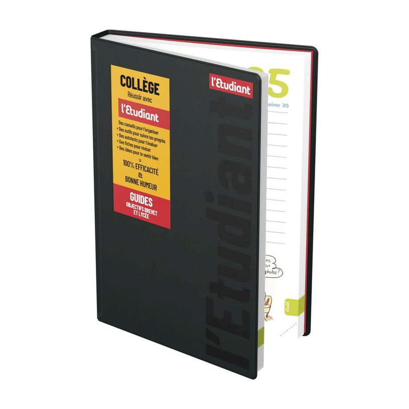 3147280273346-Agenda L'Etudiant Collège - 1 jour par page - 15 x 20 cm - noir - Hamelin-P_405161810_2-0