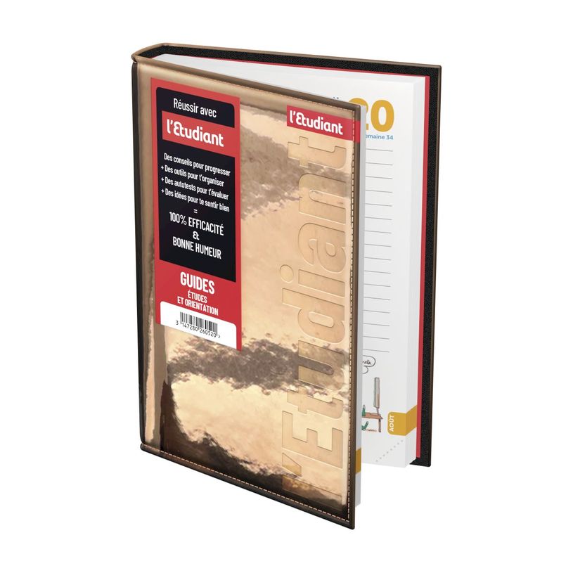 3147280283512-Agenda L'Etudiant - 1 jour par page - 12 x 18 cm - or rose - Hamelin-P_405161823_2-0