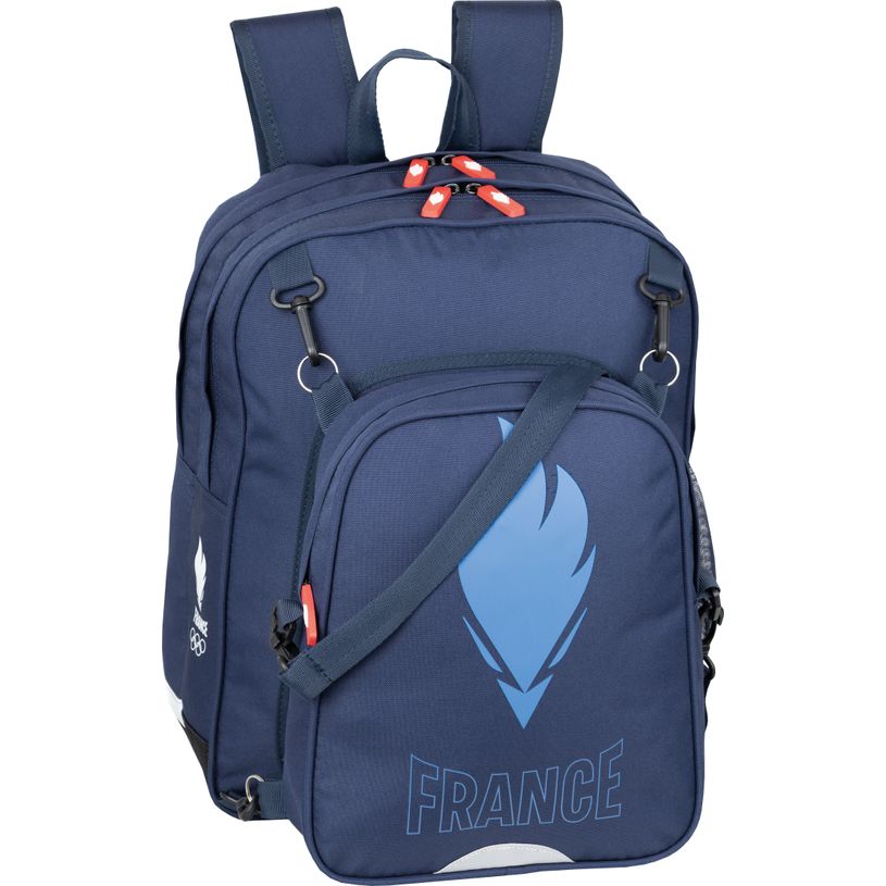3020120195520-Sac à dos avec besace amovible Equipe de France - 2 compartiments - Hamelin-P_405161855_1-0
