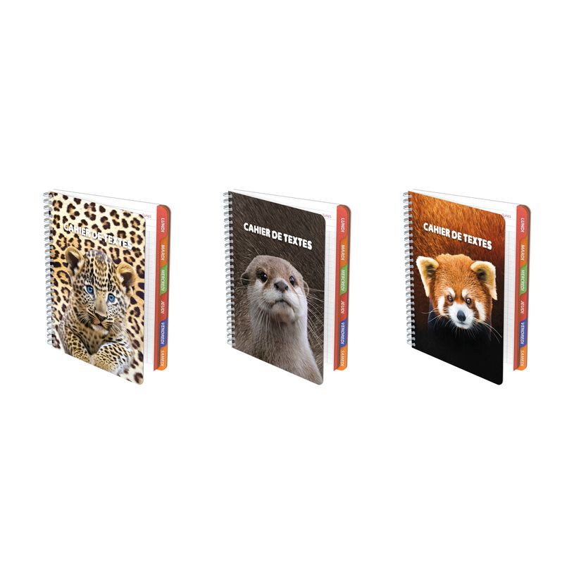 3020120243948-Cahier de texte à spirale Print Animaux - 17 x 22 cm - différents modèles disponibles --P_405161919_1-0