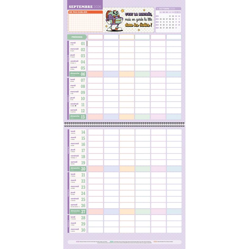 3592930028126-Calendrier Famille - 30 x 30 cm - Bouchut--1