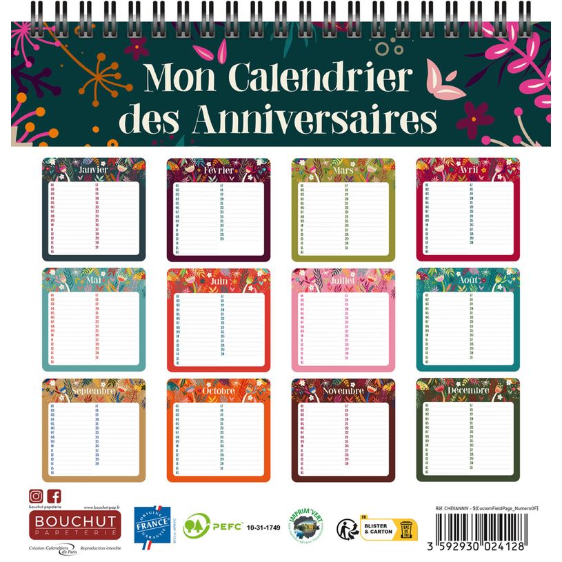 3592930024128-Chevalet Fêtes & Anniversaires - 15,5 X 14,7 cm - Bouchut--3
