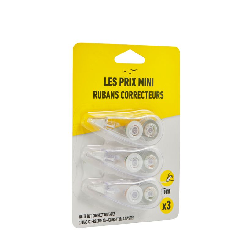 3539012004524-Les Prix Mini - Pack de 3 rubans correcteurs - 5 m--2