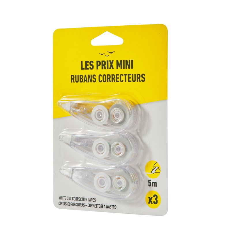 3539012004524-Les Prix Mini - Pack de 3 rubans correcteurs - 5 m--3