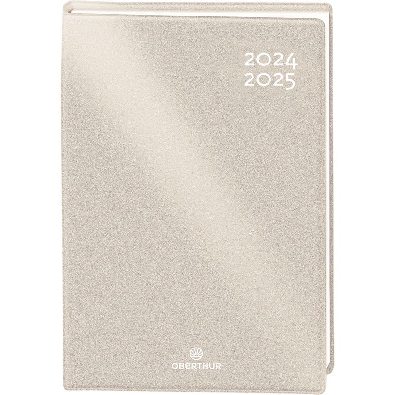 3664447172798-Agenda Gomme métallisé - 1 jour par page - 12,5 x 17,5 cm - perle - Oberthur-P_405162031_1-0