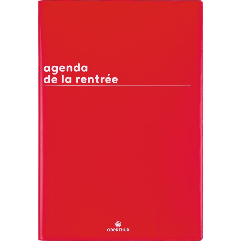 3664447174907-Agenda Boréal - 1 semaine sur 2 pages - 16 x 24 cm - rouge - Oberthur-P_405162054_1-0